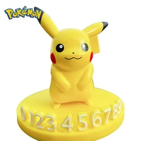 takara tomy pokemon action figure toy figur pikachu pokemon car mobile phone number car front moving license plate ornaments