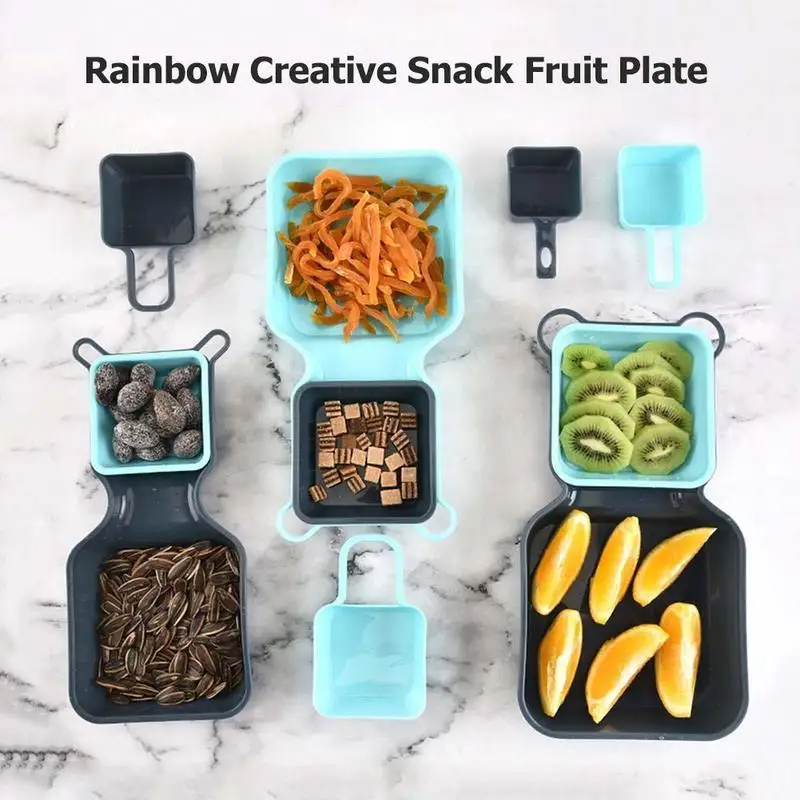 10 шт. Экологичная Большая квадратная миска из пшеничной соломы фруктовый салат