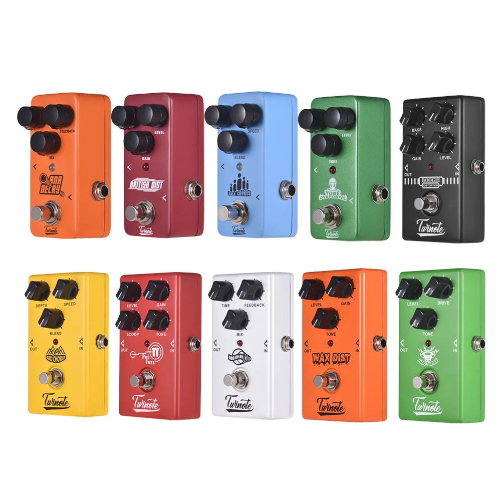 twinote gitarre effekt pedal processsor elektrische gitarre effekt pedal voll metall shell gitarre pedal gitarre zubehör pedal free global shippi