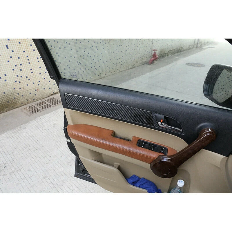 

Car Interior Door Panel Sticker Cover with 2Pcs Car Interior Dashboard Side Air Condition Air Outlet