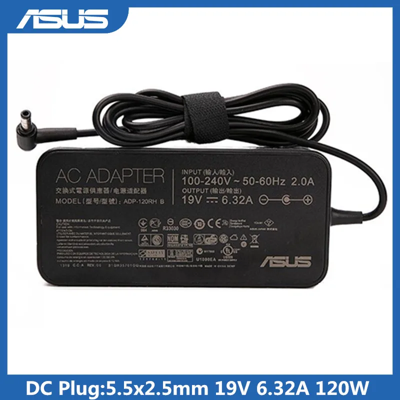 Адаптер для ноутбука Asus 19V 6.32A 120W 5,5*2,5mm ADP-120RH B AC зарядное устройство для ноутбука Asus ZX50JX FX50 A550J