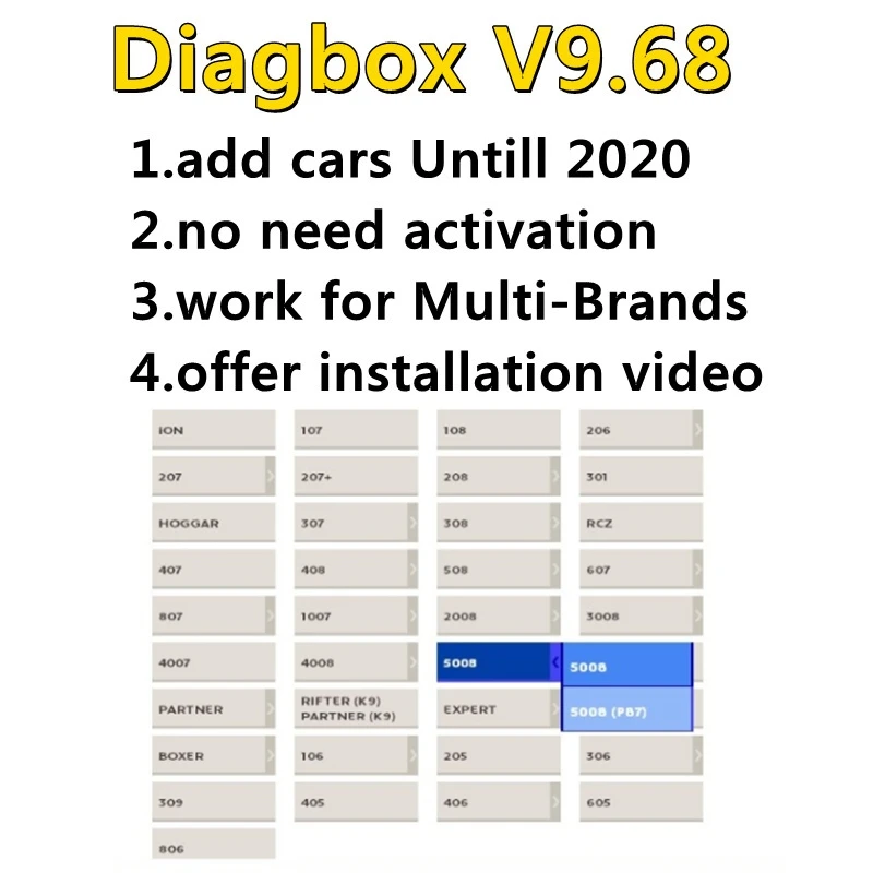 

Lexia 3 Diagbox V9.68 V8.55 V7.83 Lexia3 PP2000 For Citroen/Peogeot Multi-Brands Newest V9.68 Till 2020 Install Directly