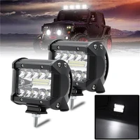 12pcs car led waterproof work light bar for truck car tractor suv 4wd 4x4 boat atv auto led spot flood beam light accessories