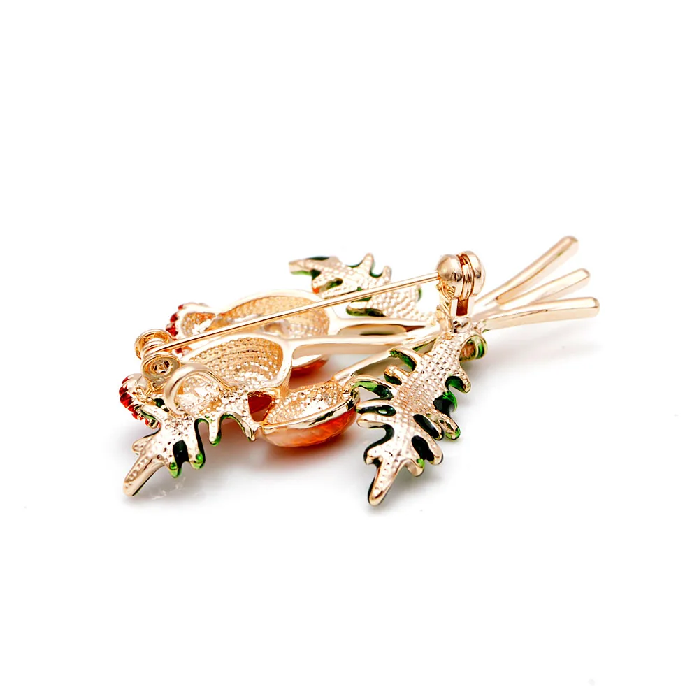 

Young Tulip Fresh Plants Bright Enamel Flowers Exquisite Women's Collar Brooches Girl's Clothes Jewelry for Kids Gifts