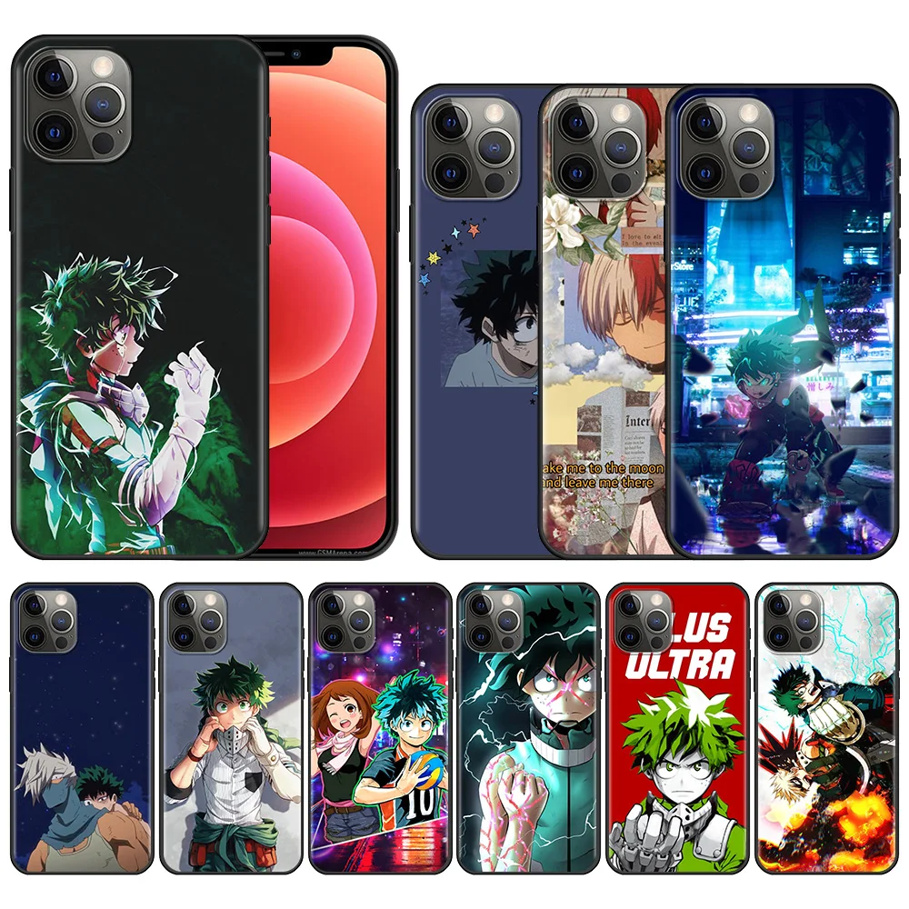 

Phone Case For iPhone 13 12 11 Pro Max 12 13 Mini X XR XS Max 6 6S 7 8 Plus 5 5S SE(2020) Fundas My Hero Academia deku bakugou