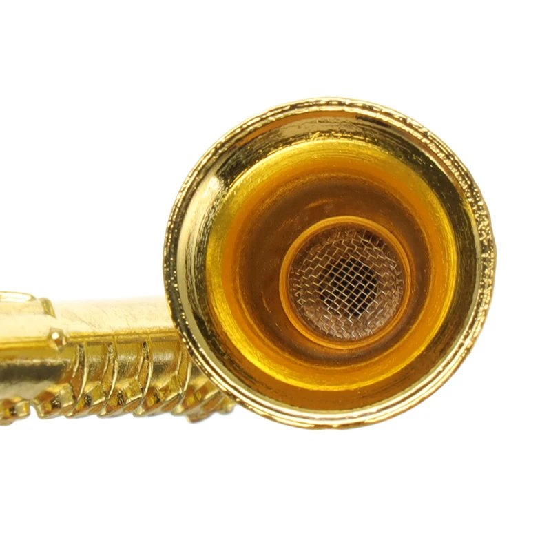 Мини Творческий саксофон дымовая трубка портативный металлический табак травы