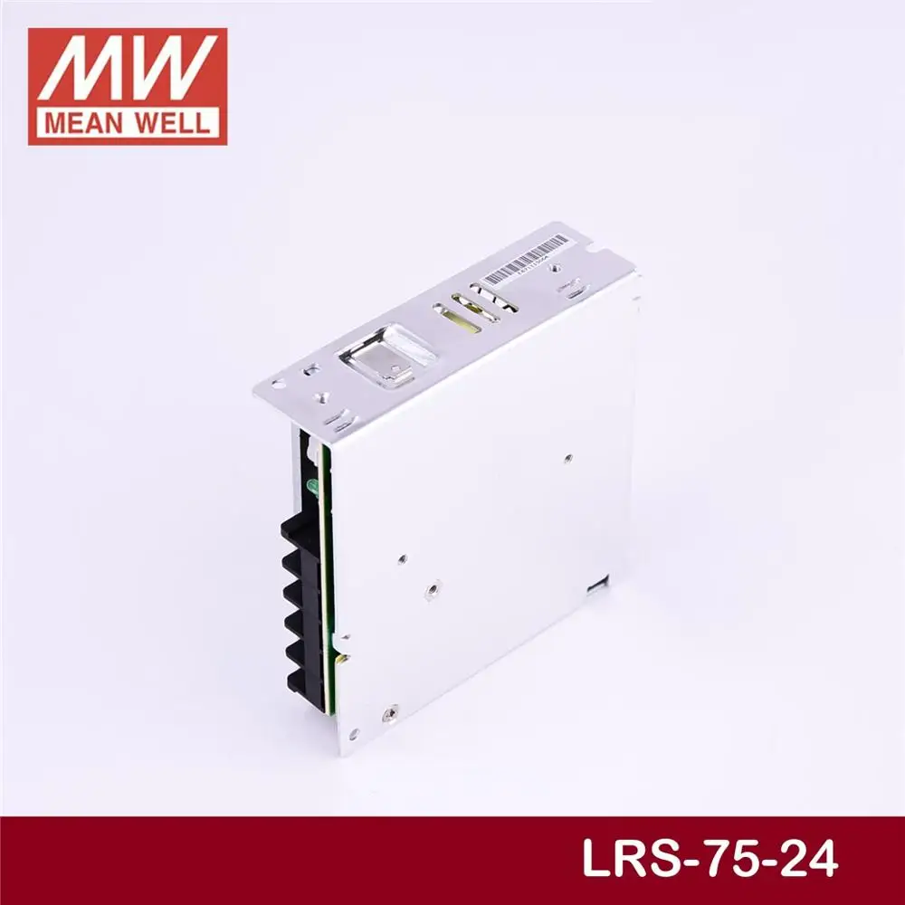 (Только 11 11) Среднее хорошее LRS-75-24 (5 шт.) 24 В 3.2A meanwell LRS-75 76 8 Вт одиночный выходной