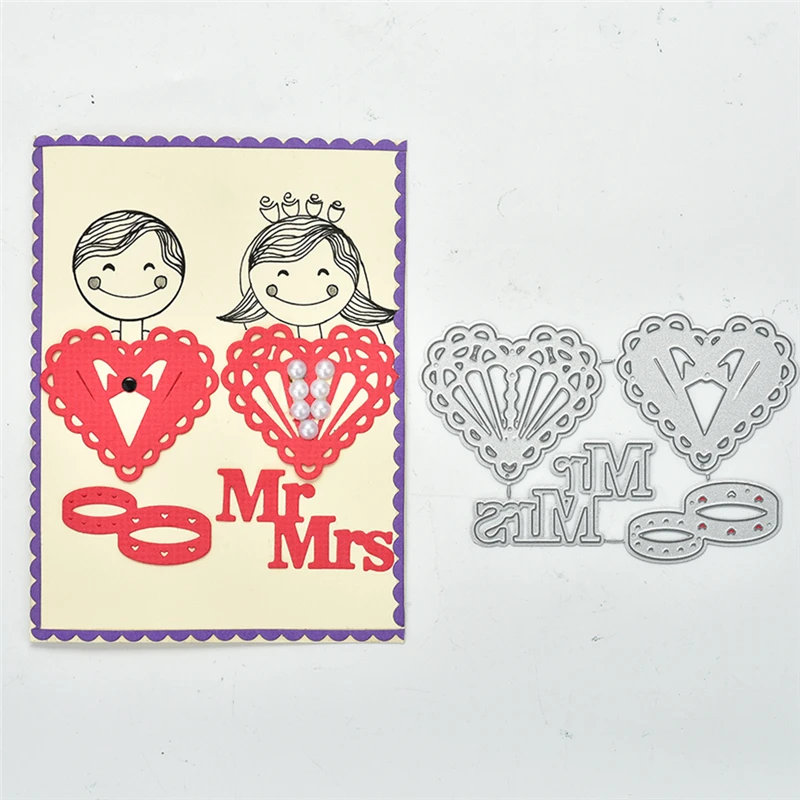 GJCrafts сердце штампы кольцо металлические Вырубные новые 2019 для изготовления