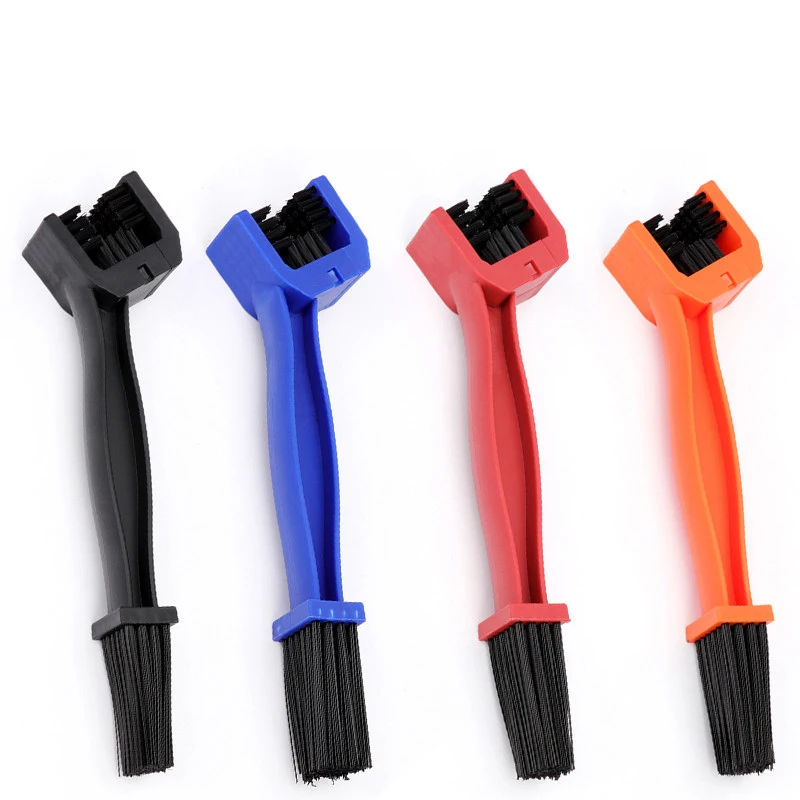 

Motorcycle MTB Road Bike Scooter Double-end Chain Cleaning Brush Cycle Chain Brush Motorbike Chain Crankset Cleaner Tool