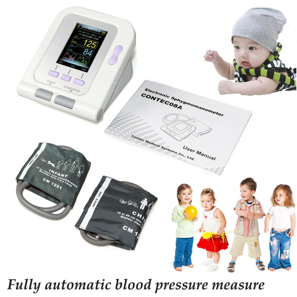 Цифровой монитор артериального давления 08A электронный сфигмоманометр для детей