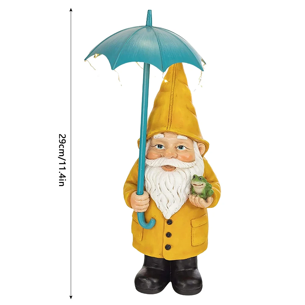 Светящийся зонт-дедушка украшения из смолы карликовая Солнечная