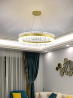 modern art design chandelier round crystal luxury led chandelie can be used for living room bedroom hotel lobby decoration