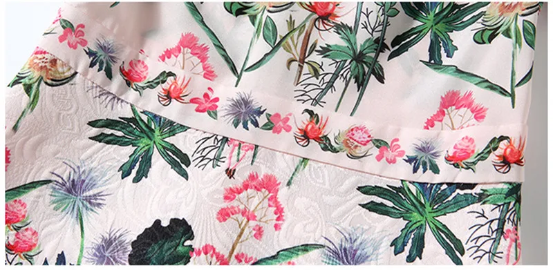 

Elegant Short Sleeve Floral Print Office Dress For Female New Fashion Stand Collar Slim A-line Dress Bohemian Summer Mini Dress