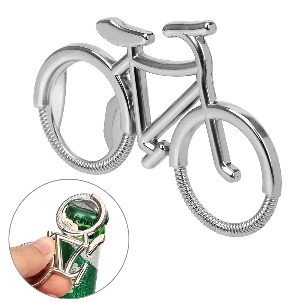 

Zinc Alloy Keychain Bottle Opener Keyring Beer Soda Bottle Opener Bike Shape Key Chain Gift for Bicycle Lover