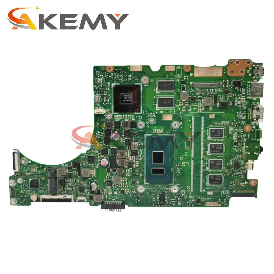 ux310uv laptop motherboard for asus ux410uq 14 inch ux410u ux310u original mainboard 8gb ram i7 6500u gt940mx 2gb free global shipping