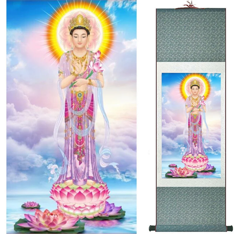 Guanyin painting Traditional art Portrait Home Office Decoration 20190912030 | Дом и сад