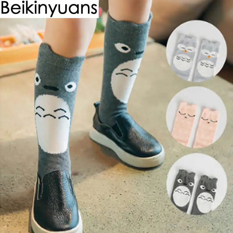 Детские чулки гетры для девочек детские шелковые с принтом лисы рисунком панды