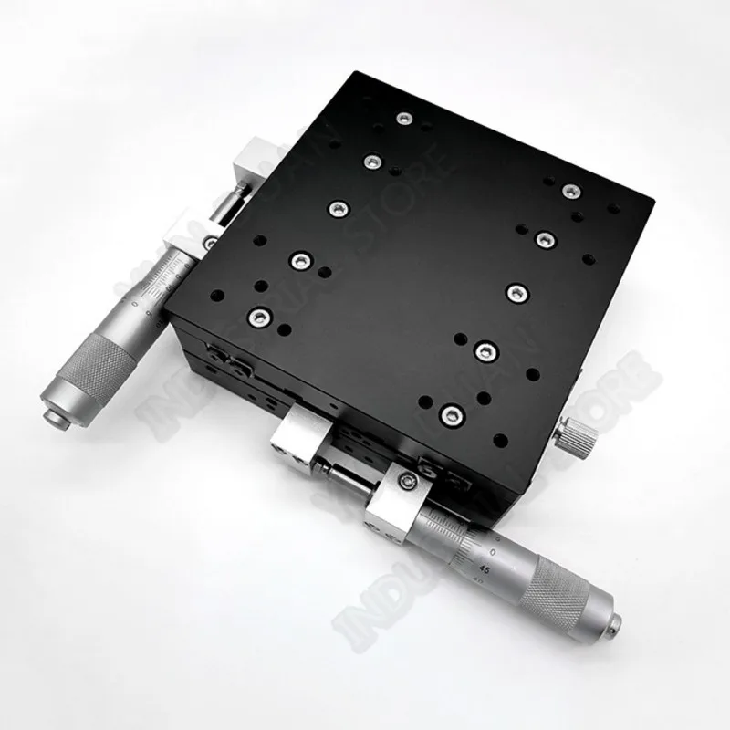 Точная платформа для настройки оси XY 125*125 мм Ручная обрезка микрометр скользящая