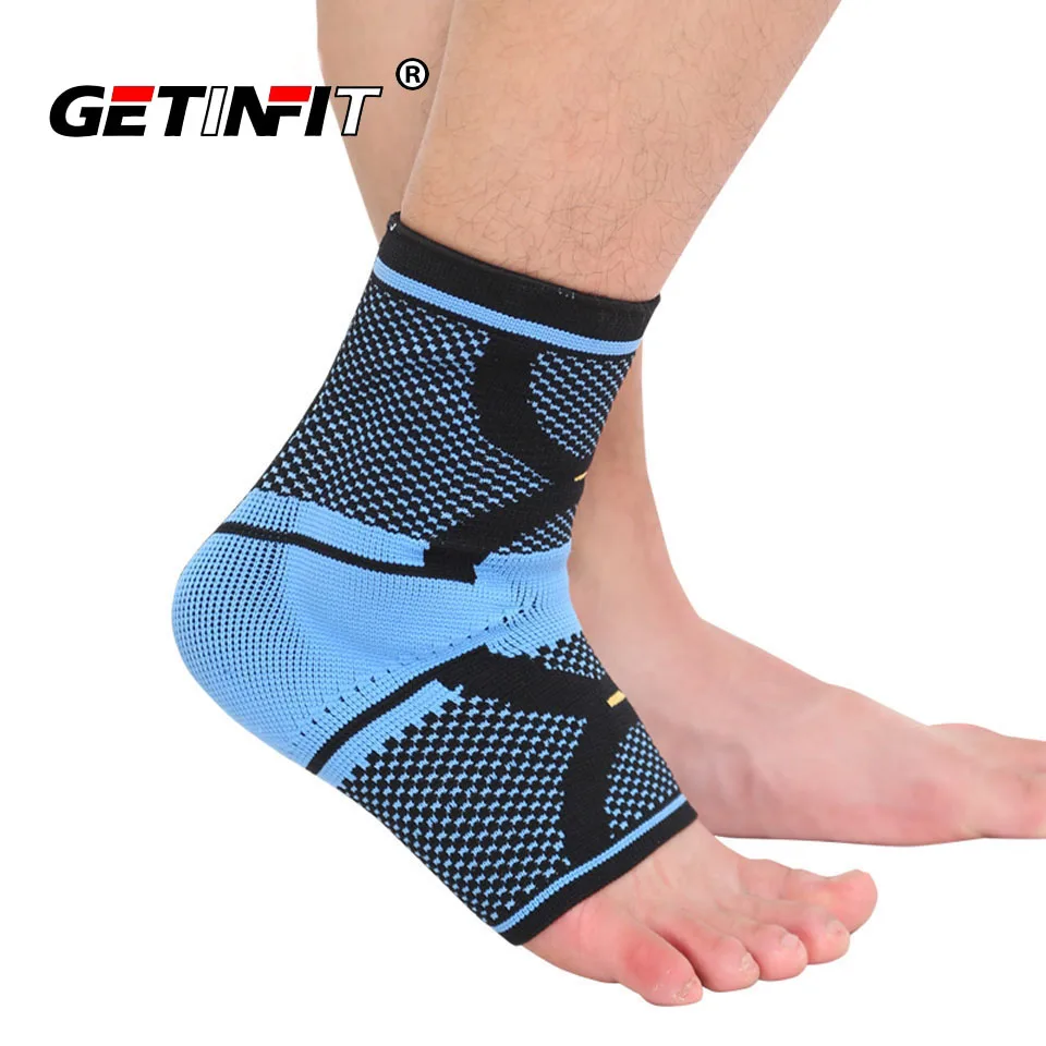 

Getinfit 1 шт. Спортивная поддержка голеностопа Для лодыжек для баскетбола, футбола, бадминтона, защита лодыжек от сцепления