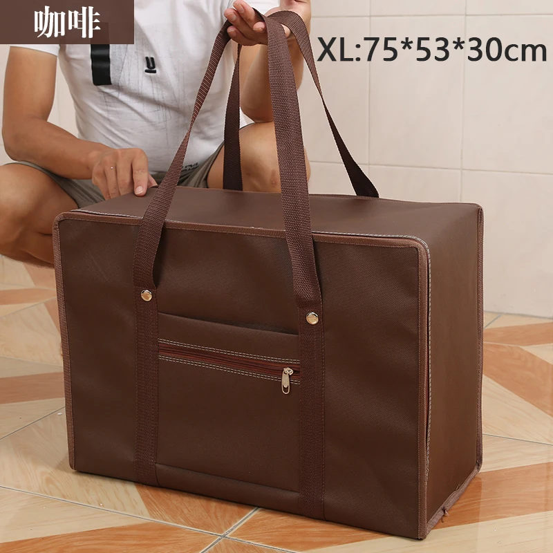 brown XL Большая вместительная уплотненная дорожная сумка, авиационная сумка для багажа, сумка для хранения одежды для отдыха и путешествий, сумка для доставки самолета - Цвет: brown XL