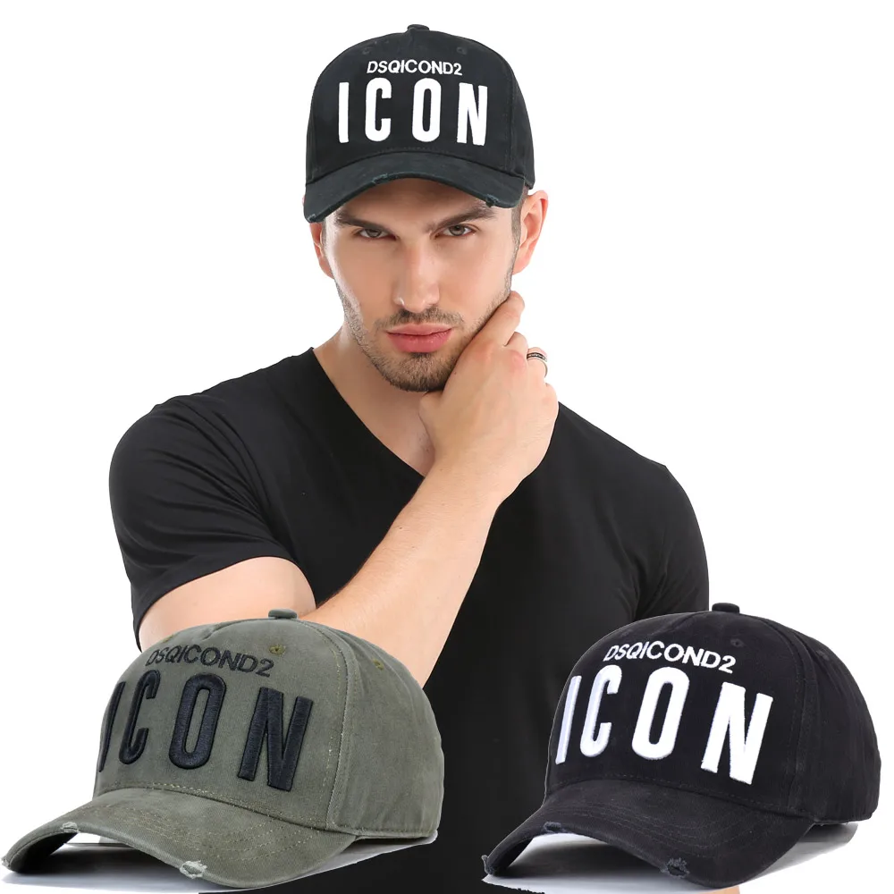 

DSQICOND2 Brand DSQ Baseball Caps Cotton ICON Letters High Quality Cap Men Women embroidery Design Hat Trucker Snapback Dad Hats