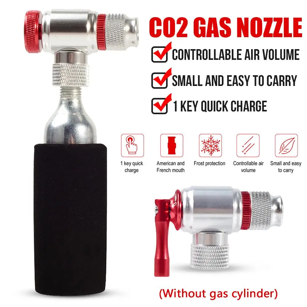 

Tyre Pump Valve Inflator Valve Aluminum Alloy American and French Portable Mountain Bike Tool Cycling Accessories