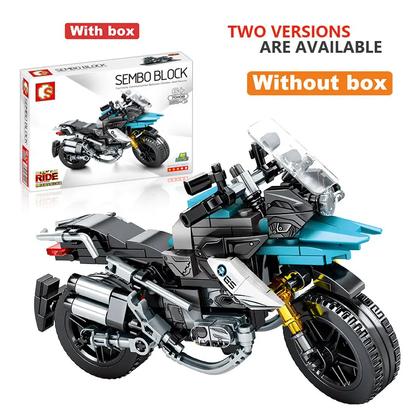 

SEMBO City Technic Creator Off-road Motorbike 3D Model Building Blocks Motorcycle Kit DIY Mini Diamond Bricks Toys for Boys Kids