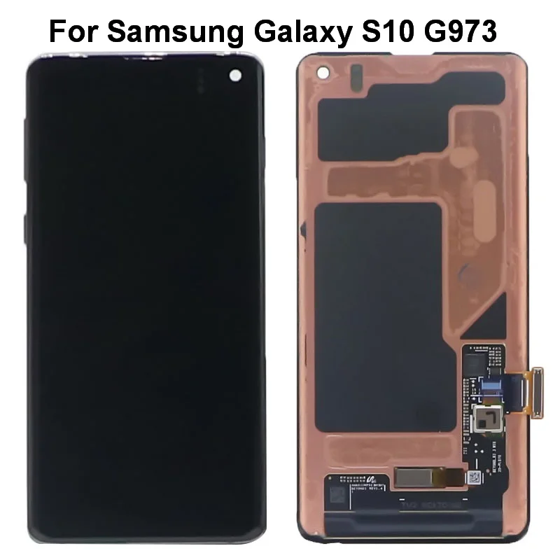 

Оригинальный ЖК-экран 6,1 дюйма для SAMSUNG Galaxy S10 LCD G973 G973F/DS G973U SM-G9730 с сенсорным стеклом, дигитайзер дисплея