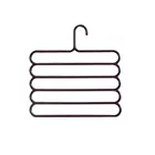 Анти-скольжения Магия несколько Слои брюки вешалки многофункциональные штаны держатель для ремня в шкаф s-образный степлер 5 Слои S Экономия пространства