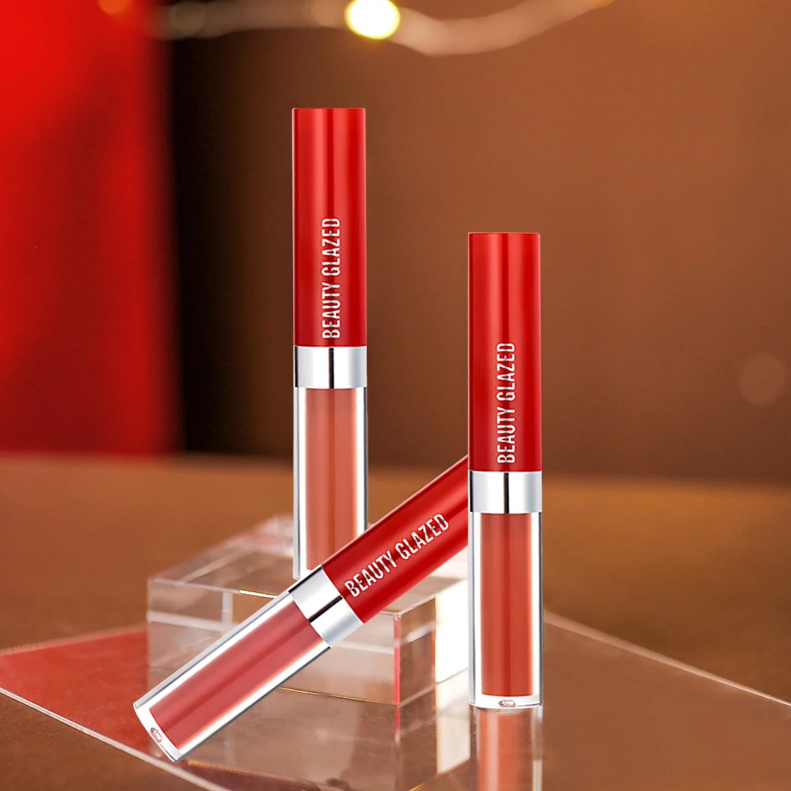 

6 Color Lip Gloss Lightweight Matte Long Lasting Waterproof Velvet Lipstick Set Nourish Moisturizing Professional Lip Makeup