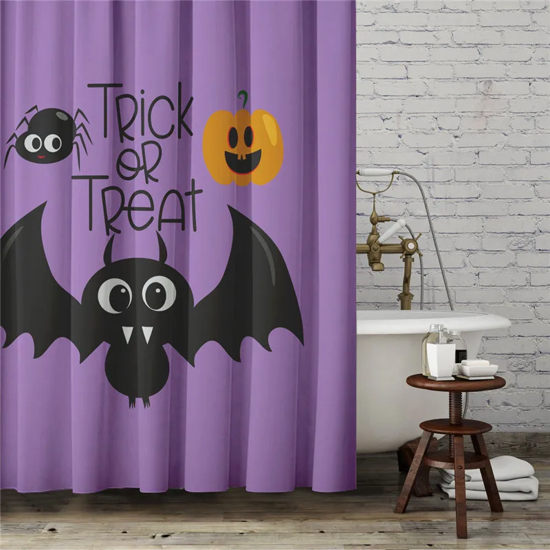 

Halloween Decoration Costumes Shower Curtain Waterproof Bathroom Curtain Washable Bath Curtain Polyester Fabric Curtain