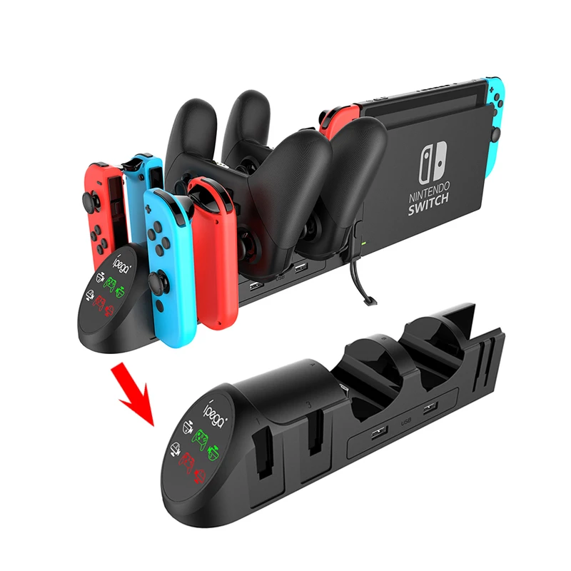 

For Nintendo Switch Pro Game Controller Charger Gamepad Charging Dock Stand Station for Nintendo Switch Pro Joy-Con Console