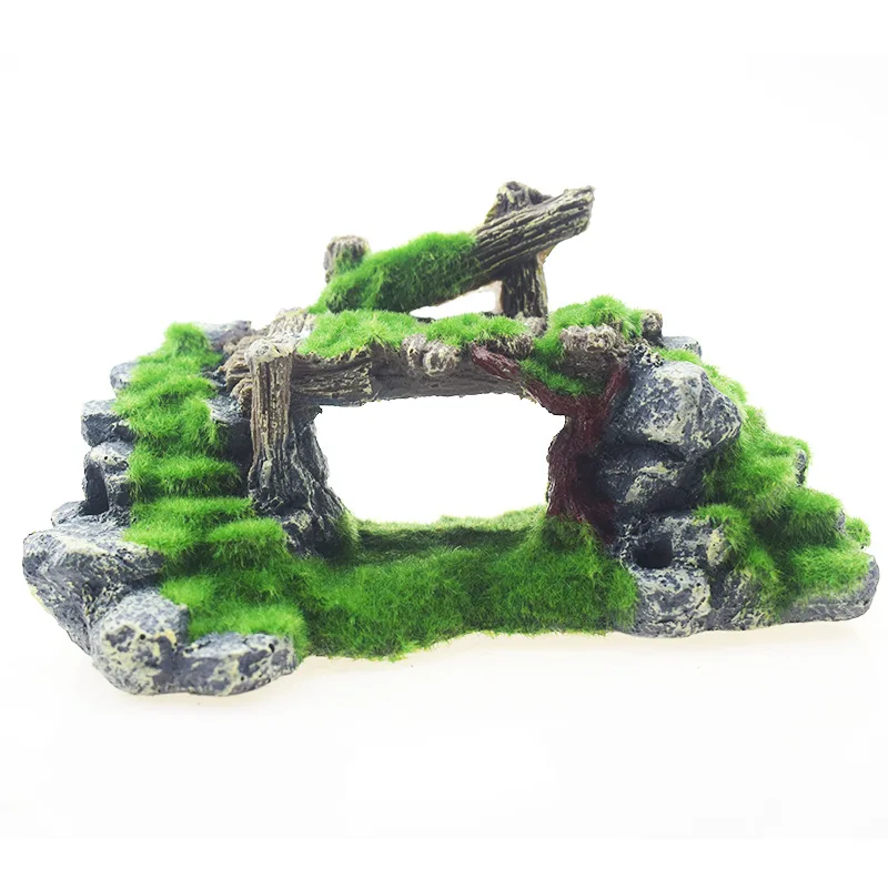 Полимерный мост для аквариума пещера игр декор орнамент ландшафт подводное