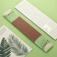 wrist rest memory foam kiwi fruit green ergonomic silicone anti slip keyboard mouse pad for gamer writer programmer protector