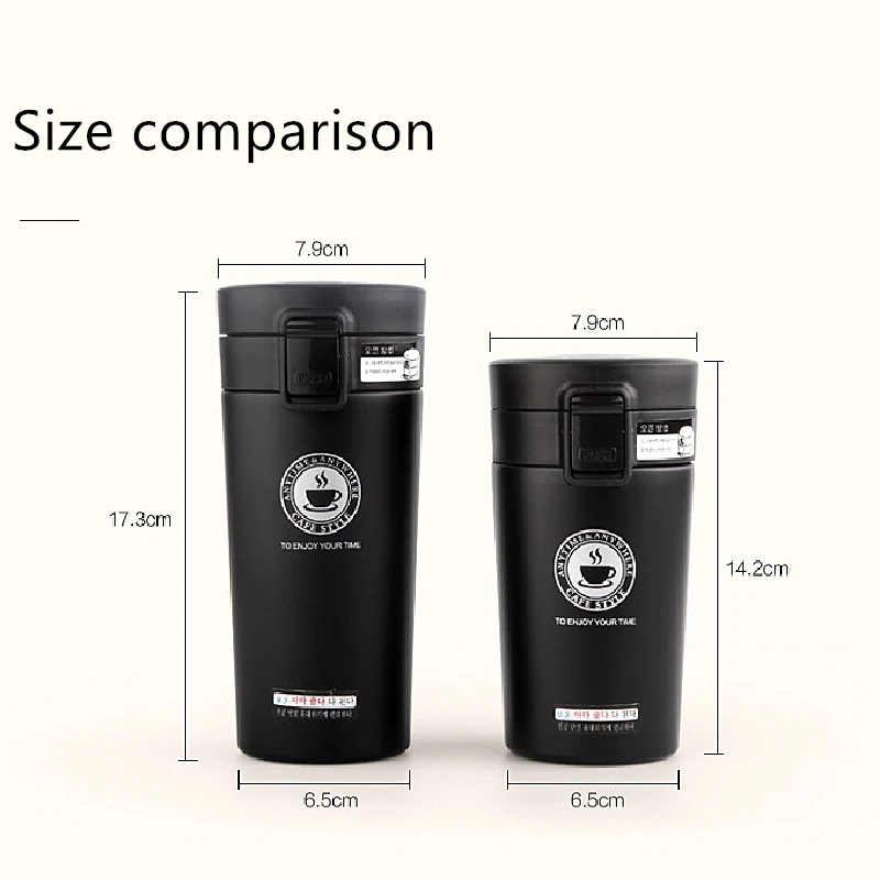 

Stainless Steel Thermos Mug Coffee Juice Water Cup with Lid Vacuum Flasks Double Layer Thermo Mug for Car travel Water Bottles