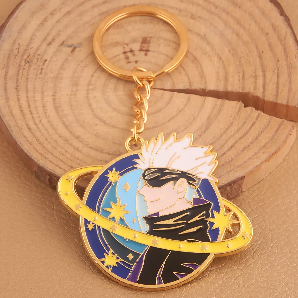 

Anime Jujutsu Kaisen Keychain Cool Gojo Satoru Badge Key Chain for Women Men Key Holder Jewelry Accessories