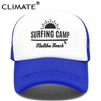 climate surfing camp cap malibu beach trucker cap hat surfing fan surfer hip hop cap surfboard surf riding mesh cap hat youth