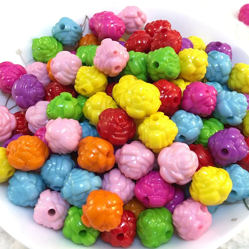 

30Pcs 11*12mm Mixed Color Rose Flower-shape Acrylic Beads For Jewelry Making DIY Necklace Bracelet Accessories