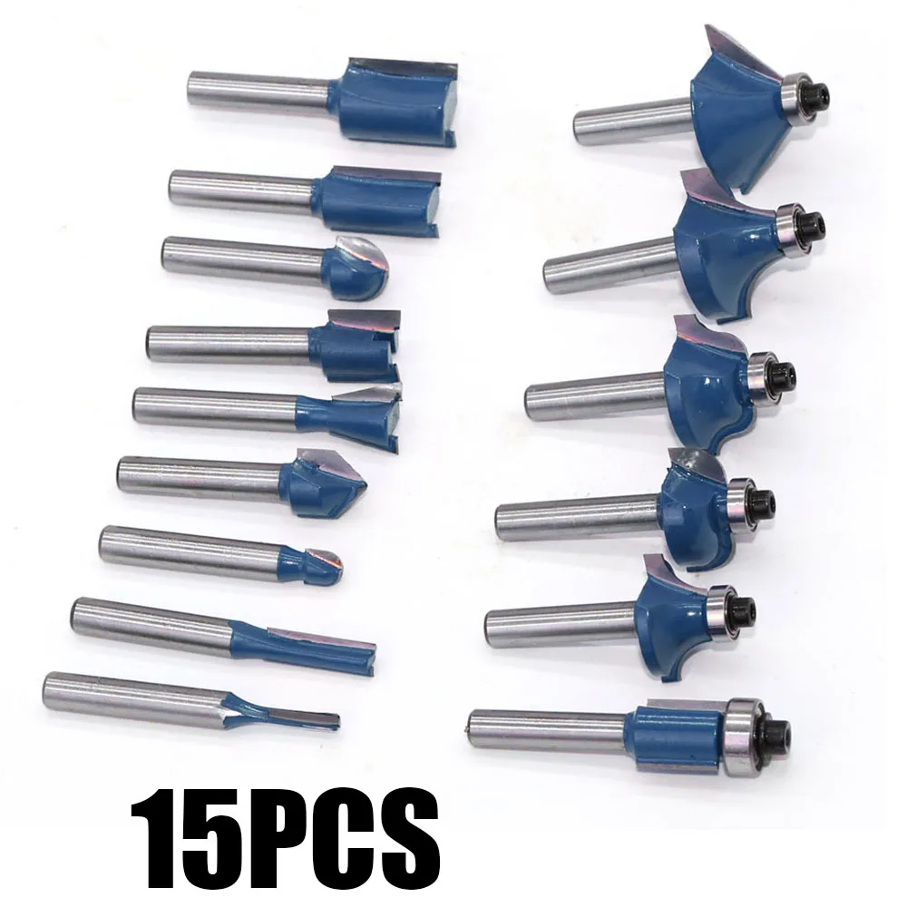 

1/4 Shank Router Bits Woodworking Chisel Cutter Workshop Repair Fixture Tool High-grade Alloy Router Bits