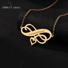 Золотое ожерелье с именем Nextvance для женщин и мужчин из нержавеющей стали, персонализированная подвеска в форме сердца для пары, ювелирные изделия дружбы, подарок