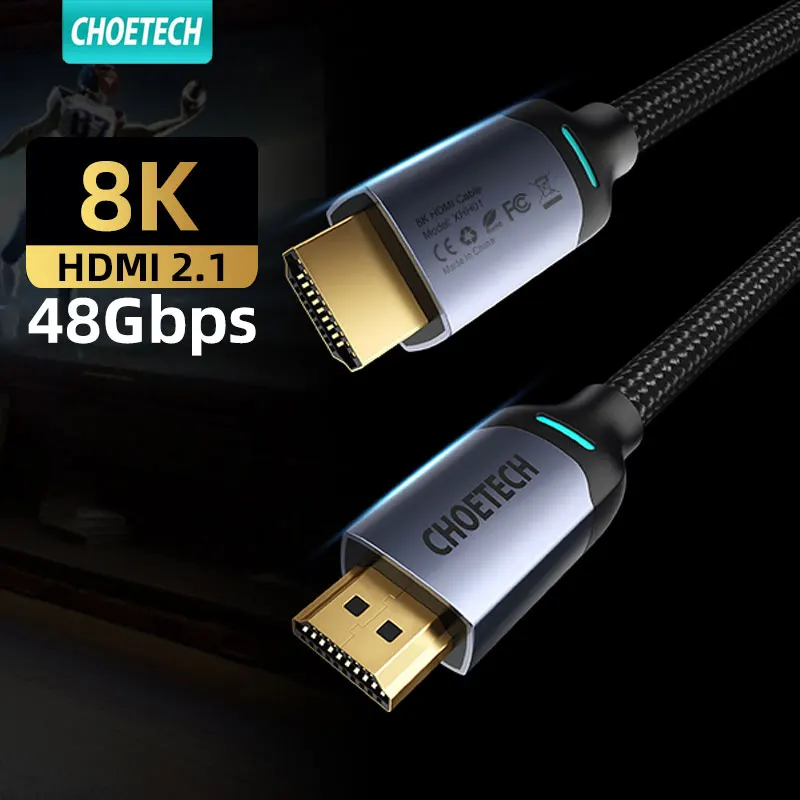 

CHOETECH 8K HDMI Cable for Xiaomi Mi Box HDMI 2.1 Cable 8K/60Hz 48Gbps HDR10+ Digital Cable for PS5 HDMI Splitter Cord Line
