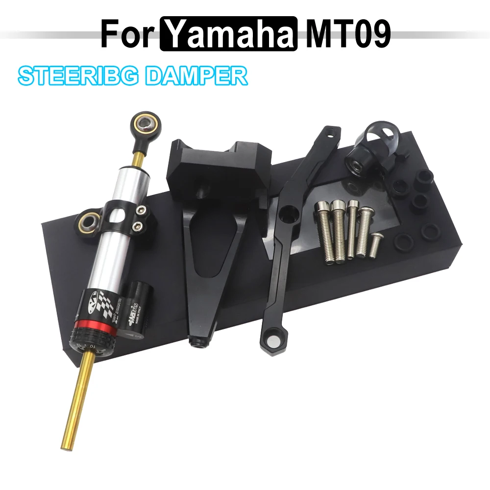 MT-09 MT09 Motorcycle Steering Stabilize Damper Bracket Mount CNC Motorbike FOR YAMAHA MT-09 MT09 FZ09 FZ-09 2013-2020 2015 2014