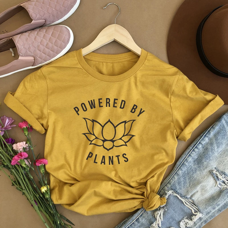 Женская футболка с принтом Lotus Graphic хипстерская лозунгом растений Vegan|Футболки| |