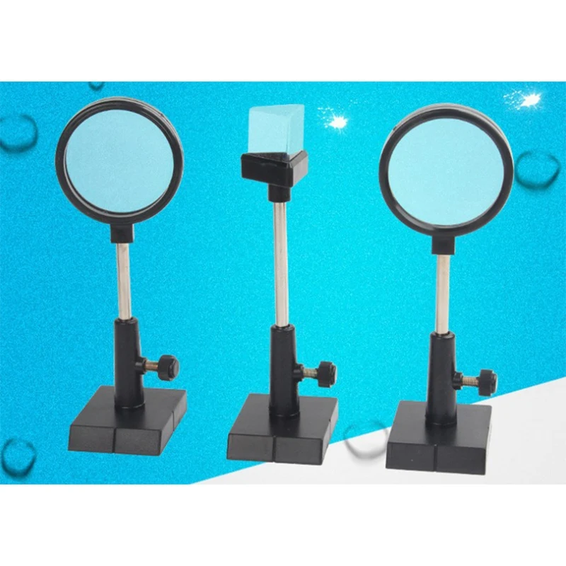 Physical Optics Experiment Set Convex Lens Concave Triangular Prism Plane Mirror Optical | Инструменты