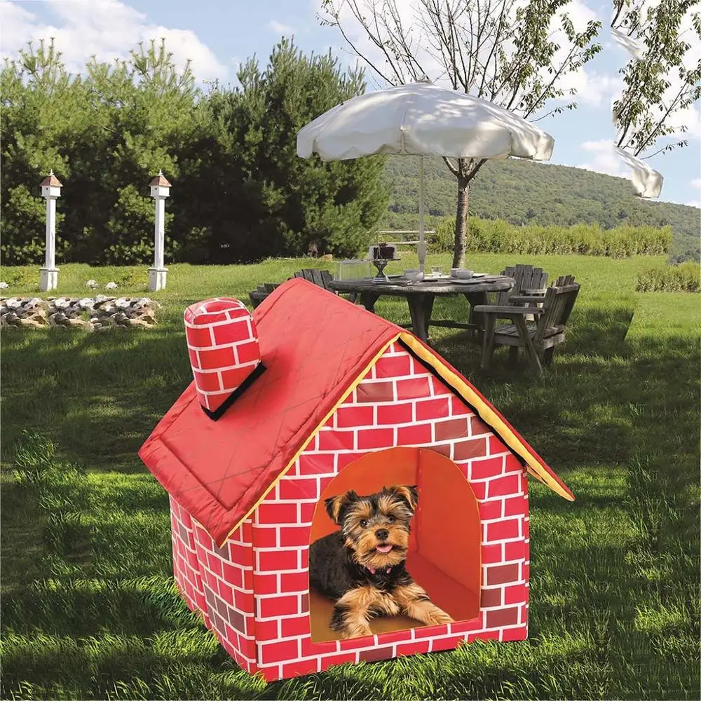 Складной домик для собаки палатка домашнего питомца переносной Дорожный Коврик