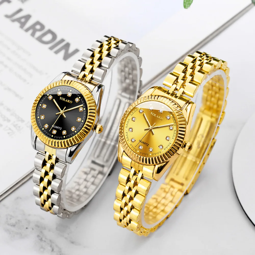 Женские кварцевые часы из нержавеющей стали с маленьким циферблатом | Кварцевые