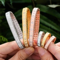 gorgeous brand new luxury trendy sparkly stackable bangle ring for women bridal jewelry sets wedding perfect gift high quality