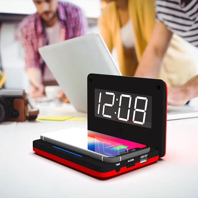 

LED Digital Clock Wooden Alarm Clock Table Sound Control Electronic Clocks Desktop USB/AAA Powered Desperadoes Home Table Decor