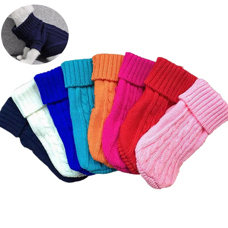 

Warm Cat Knitted Sweater for Cats Jumper Puppy Pug Coat Clothes Pullover Knitted Shirt Kitten Clothes Dog Pets Costume Sweaters