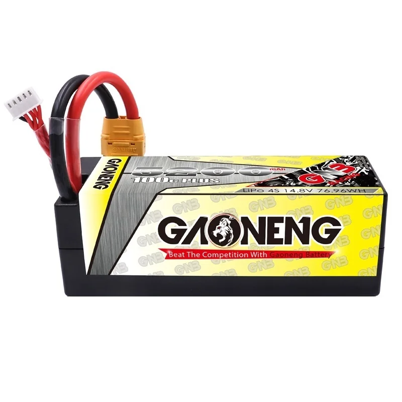 GAONENG GNB 5200mAh 4S 14 8 V 100C MAX 200C батарея LiPo Hardcase с разъемом XT60/T для 1:8 1/8 RC автомобиля